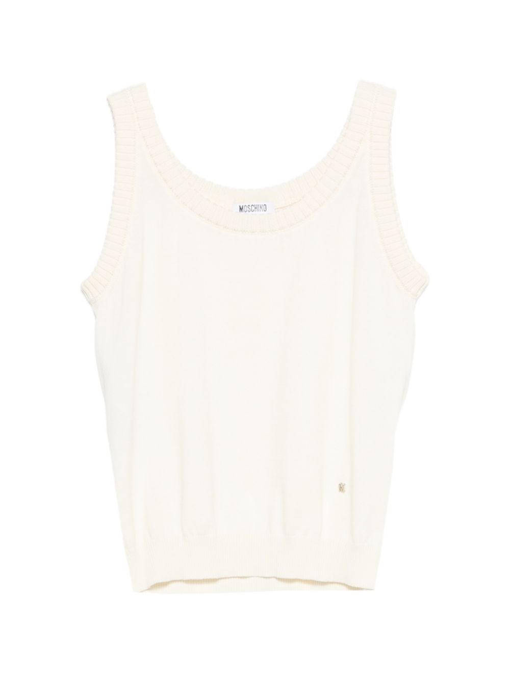 Beige Sleeveless Tie Top