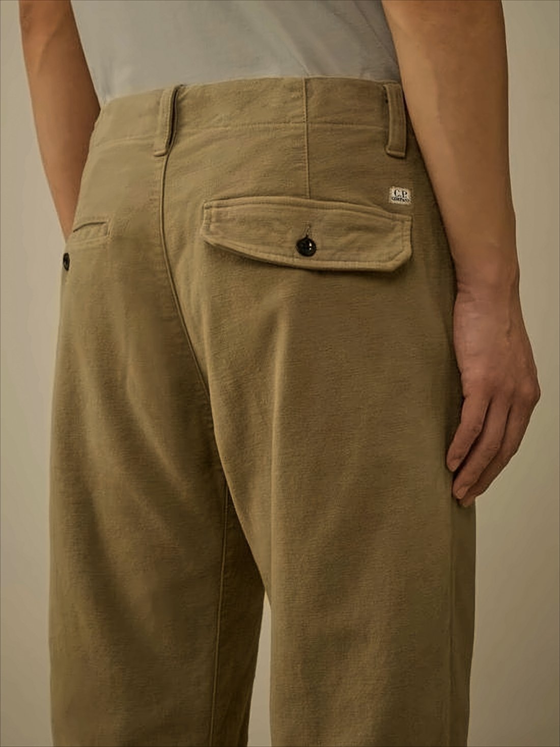 Relaxed Fit Moleskin Stretch Cargo Pants