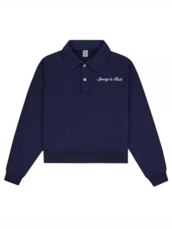 Cropped Polo Shirt with Collared Neckline