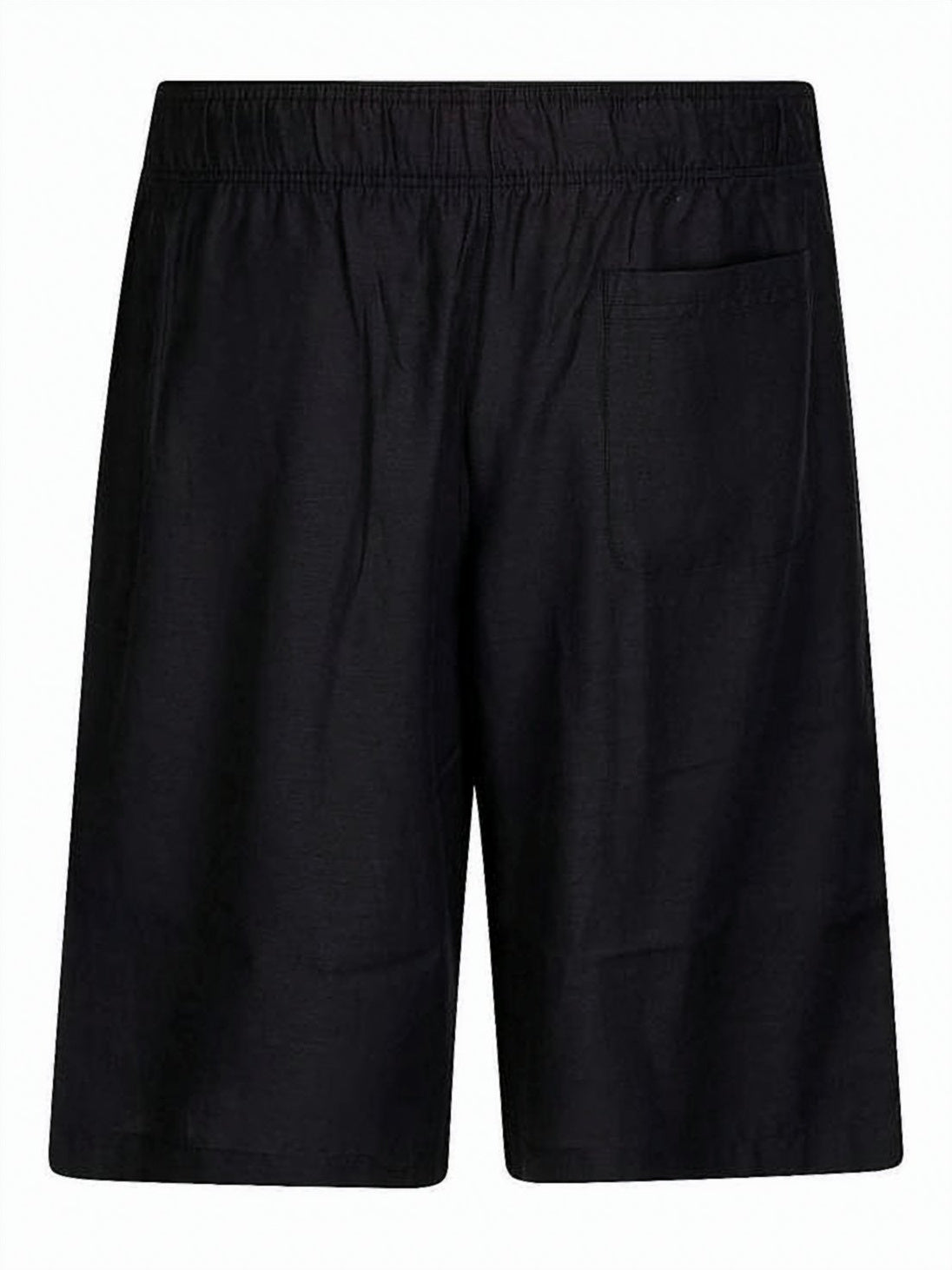 Relaxed Fit Leisure Shorts in Steel Black Cupro Blend