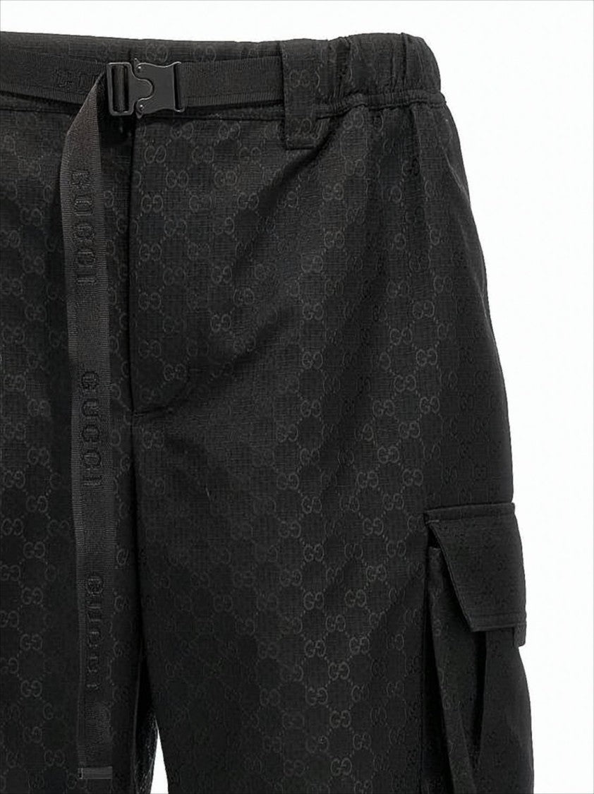 Relaxed Fit Cargo Shorts with Adjustable Waistband