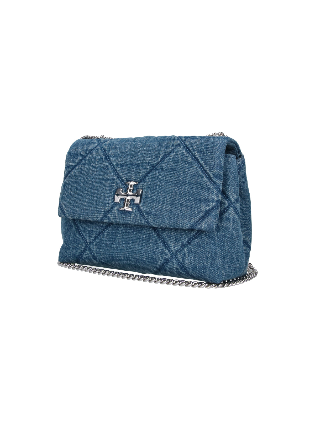 Blue Kira Quilted Cotton Bag