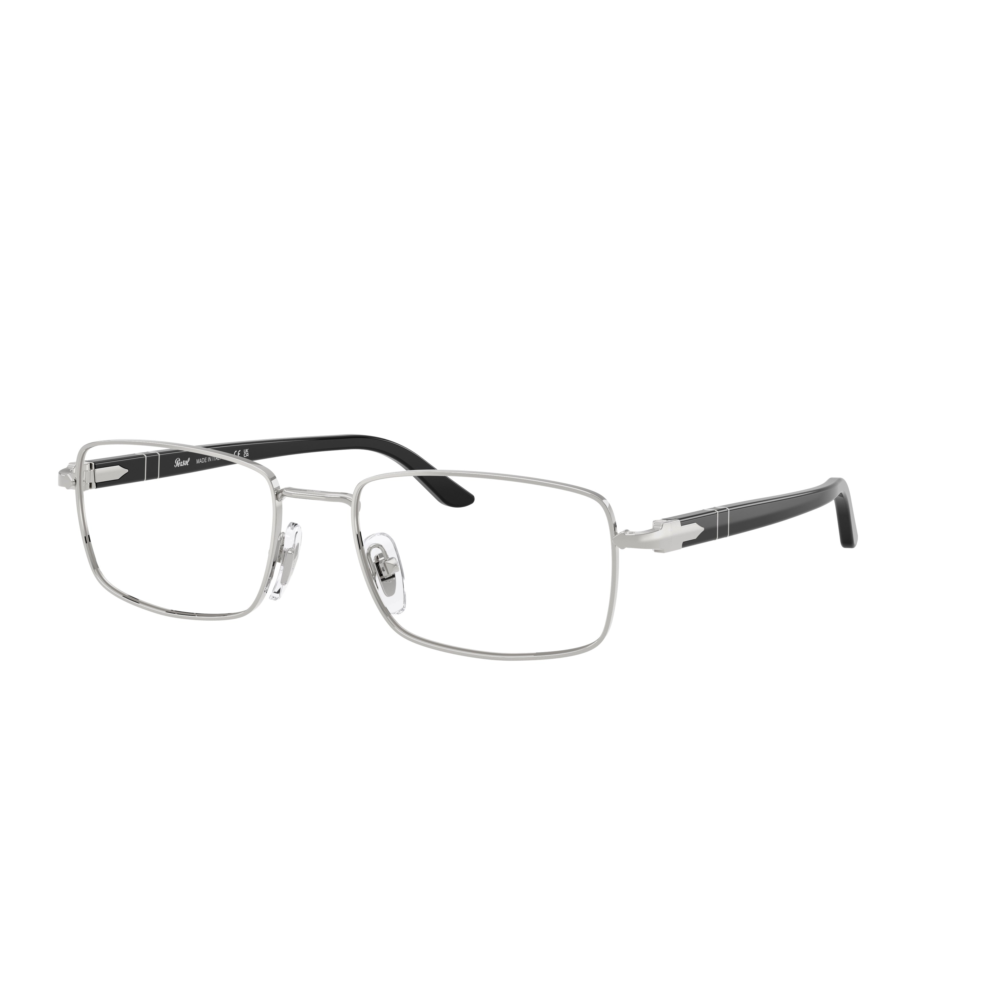 0po1029v  Rectangular Metal Frame Eyeglasses with Adjustable Nose Pads