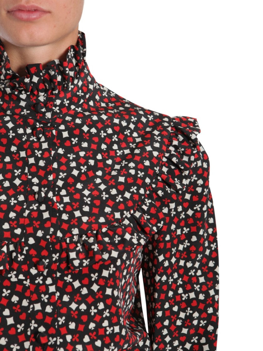 Stand Up Collar Blouse