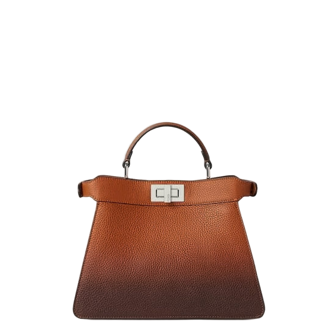 Gradient Calf Leather Shoulder Bag