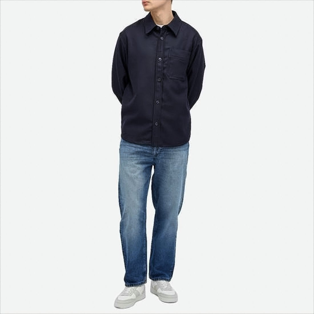 Classic Button-Down Shirt with Minimalist Design