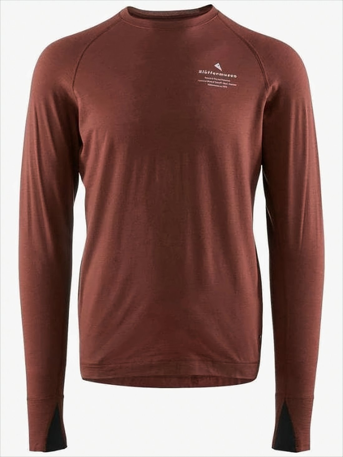 Fitted Long-Sleeve Training Shirt With Contrasting Cuffs