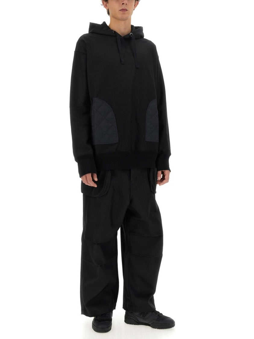 Relaxed-Fit Black Hoodie