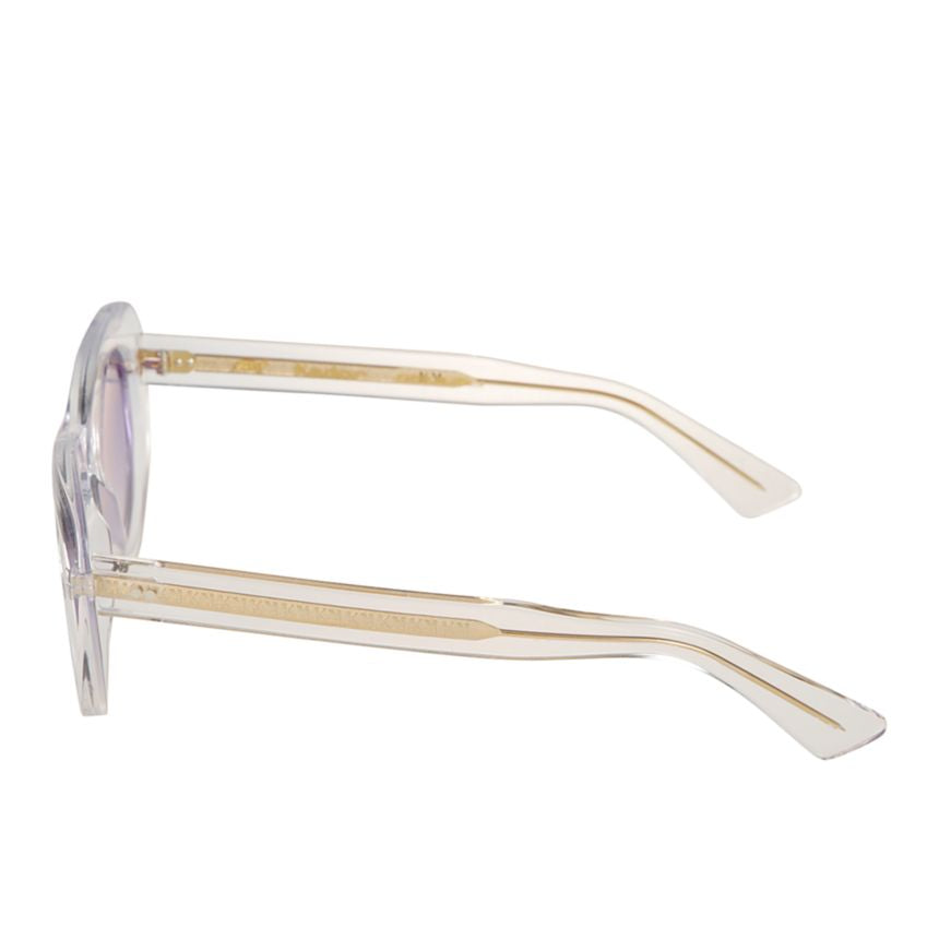 Capri Translucent Beige-Tinted Sunglasses with Gradient Lenses