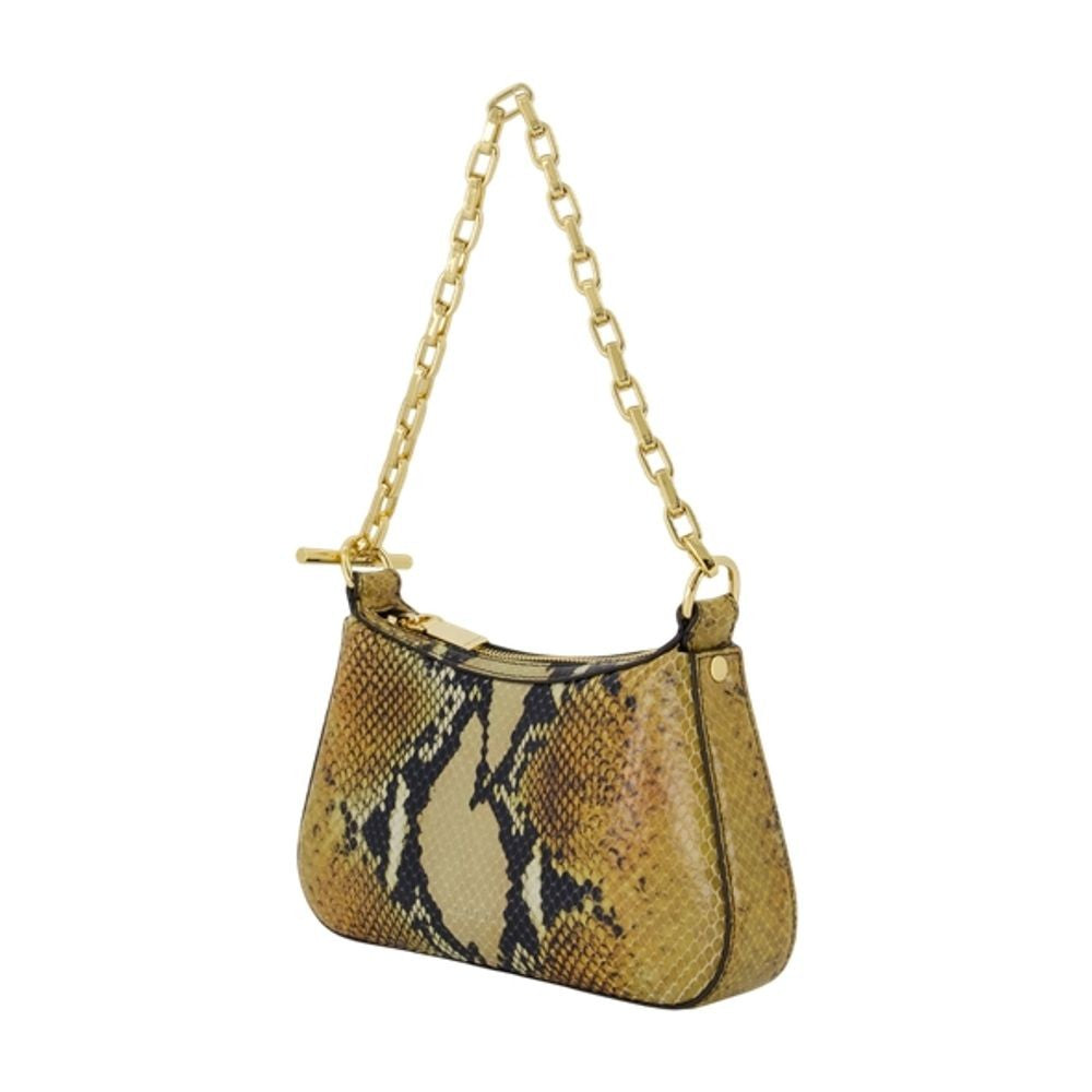 T Bar Mini Handbag - Leather - Brown
