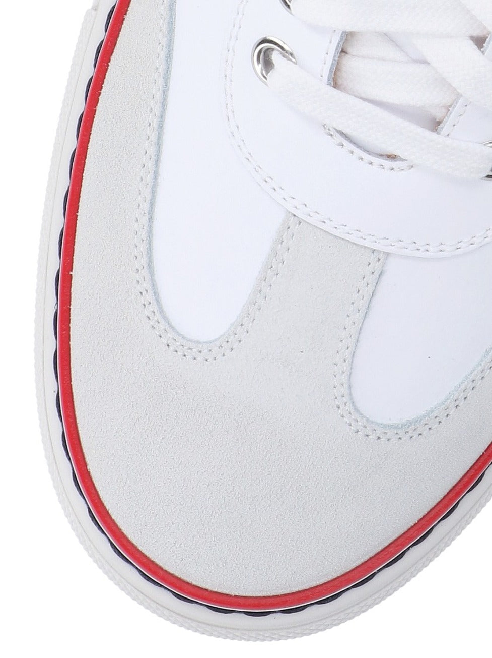 Tricolor Detail Sneakers – White