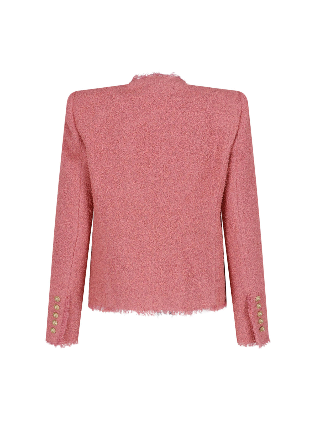 Pink Spencer Cropped Tweed Jewel Jacket