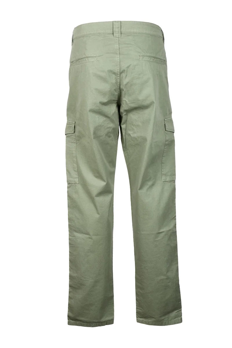 Cotton Cargo Pants - Sage Green