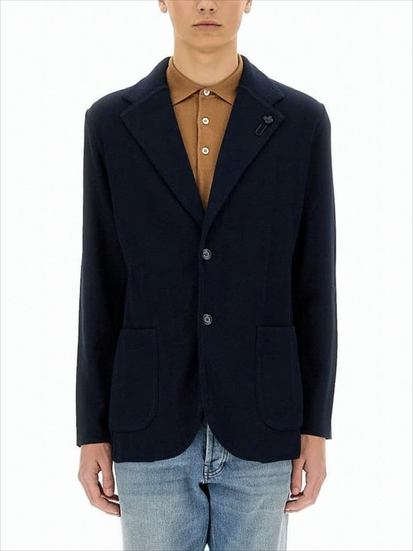 Tailored Two-Button Jacket with Notch Lapels