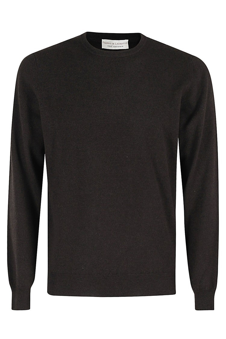 Brown Crew Neck Sweater