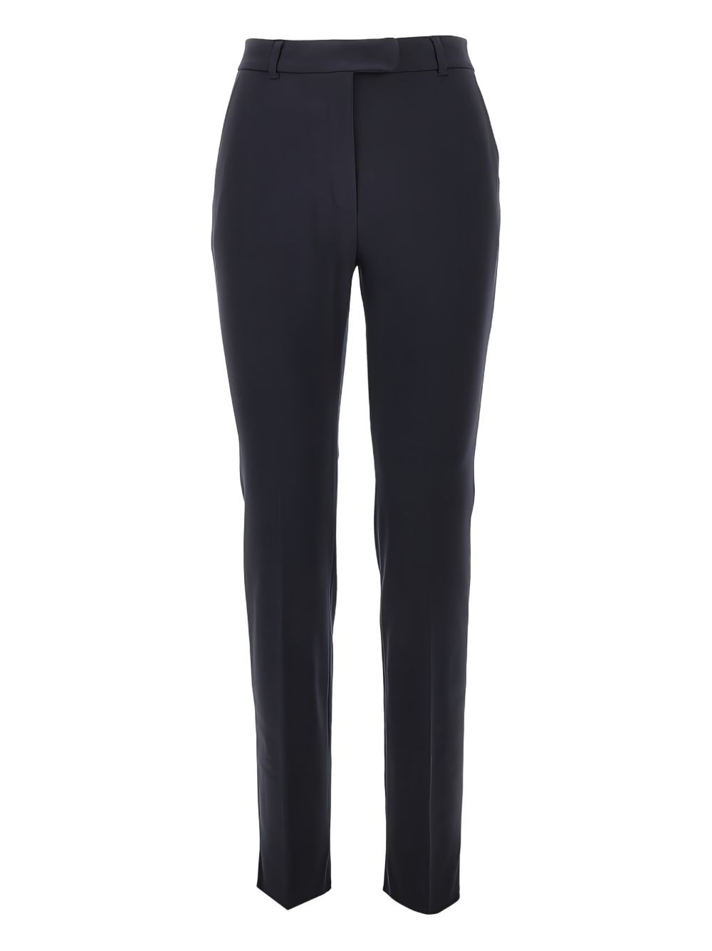 Navy Blue Slim Fit Pants with High Waist