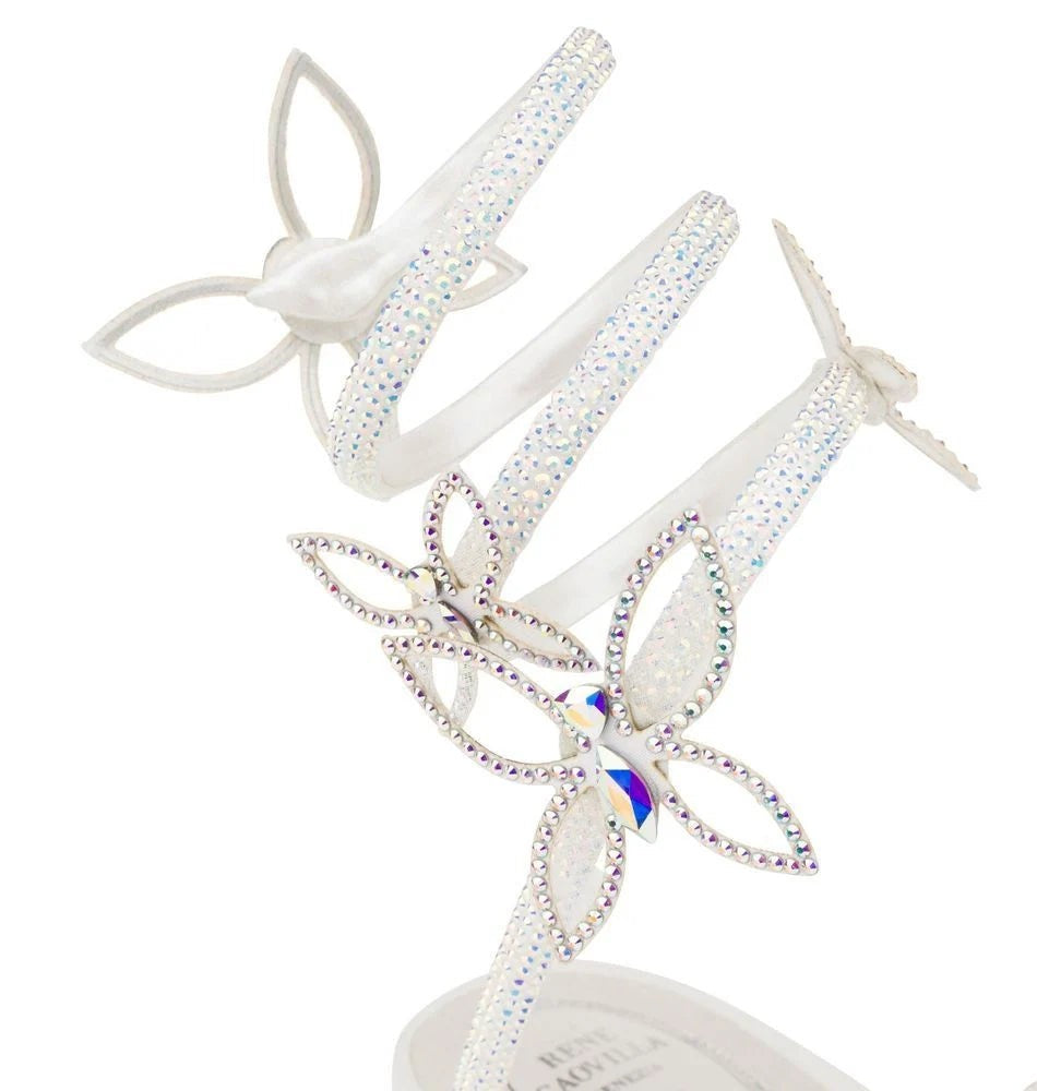 Butterfly Crystal Ivory Sandal