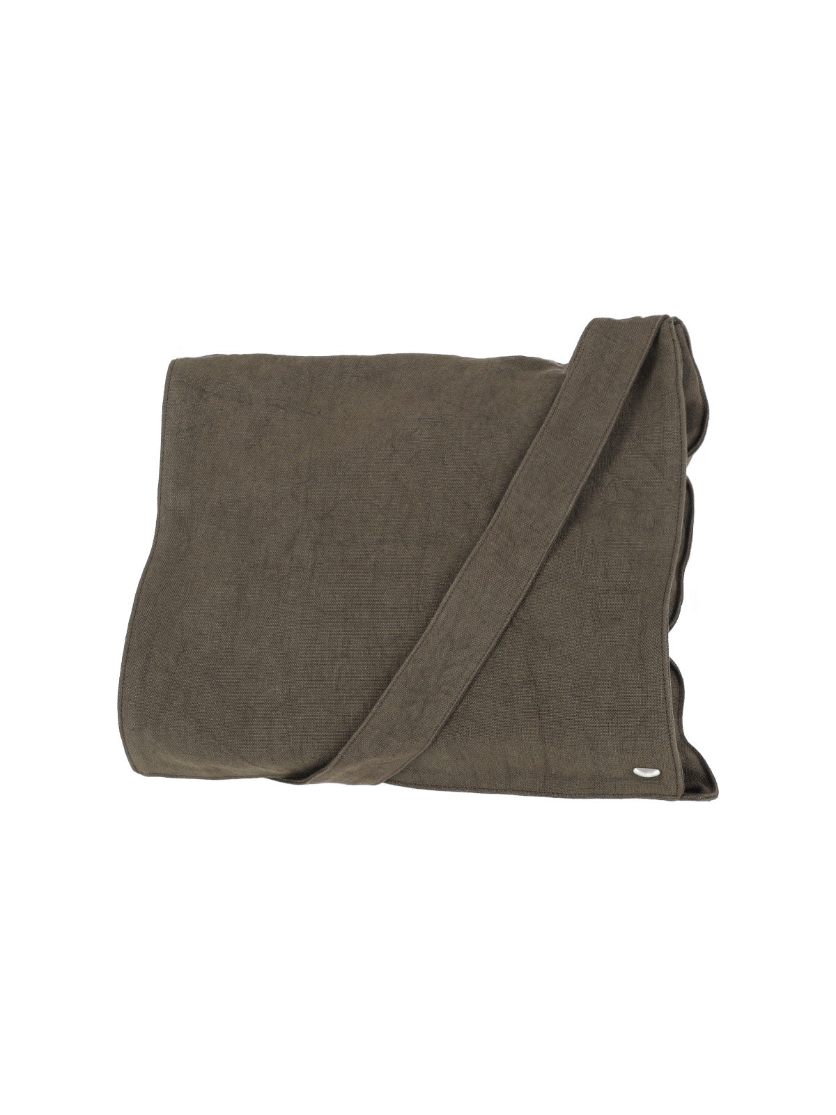 Brown Grande Slack Linen Shoulder Bag