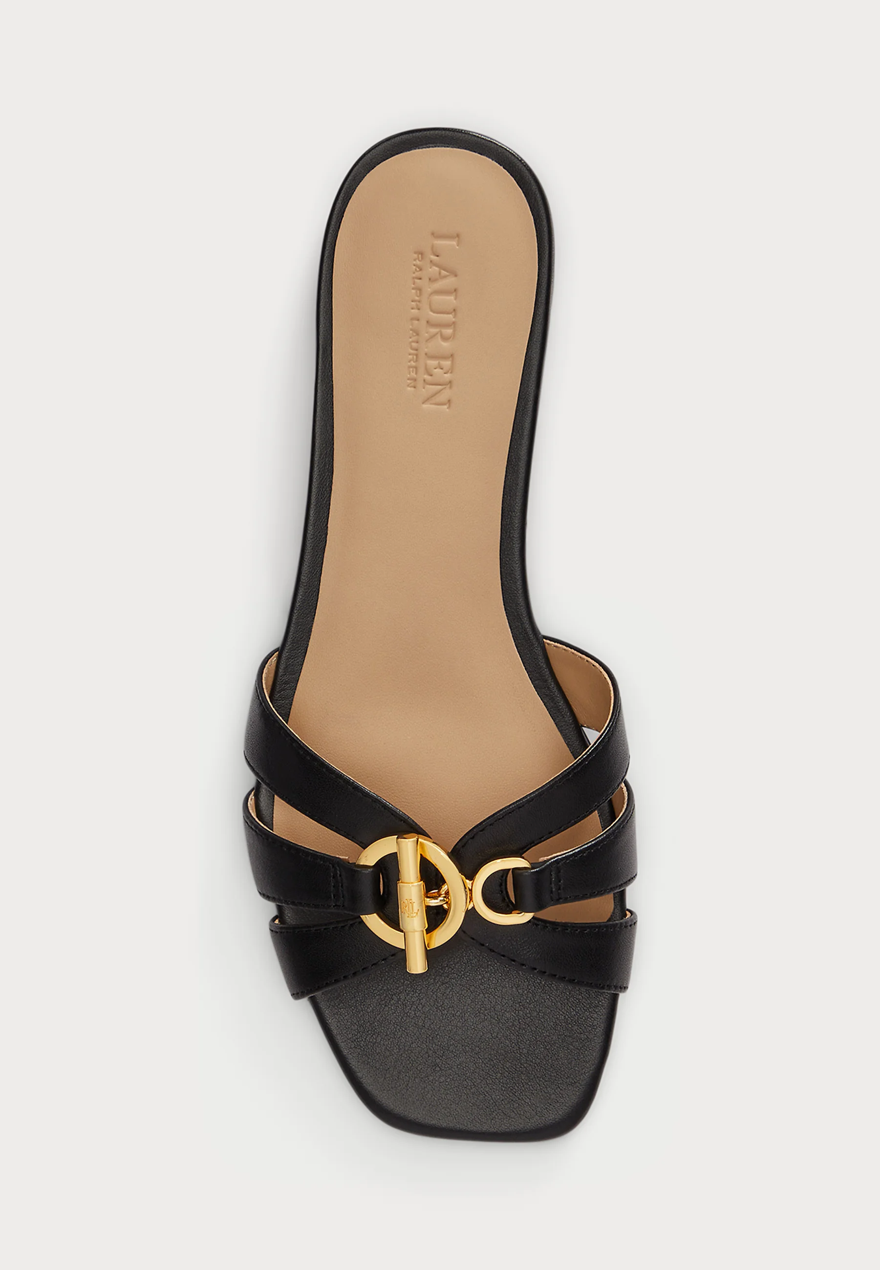 Black Blaike Slide Leather Sandals