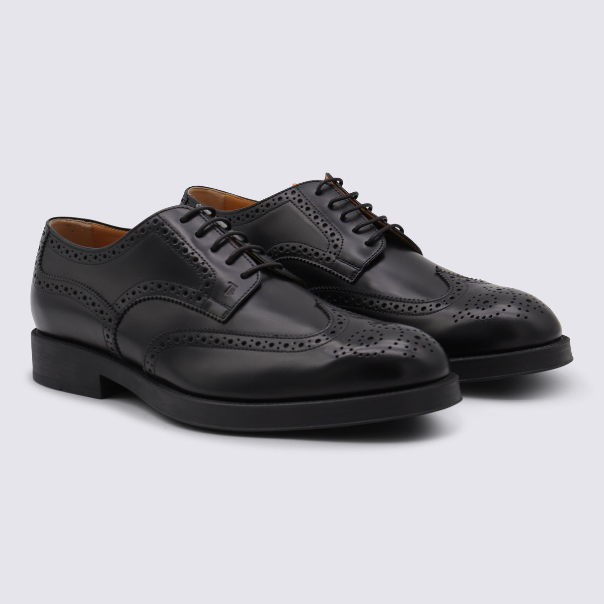 Black Leather Lace Up Shoes