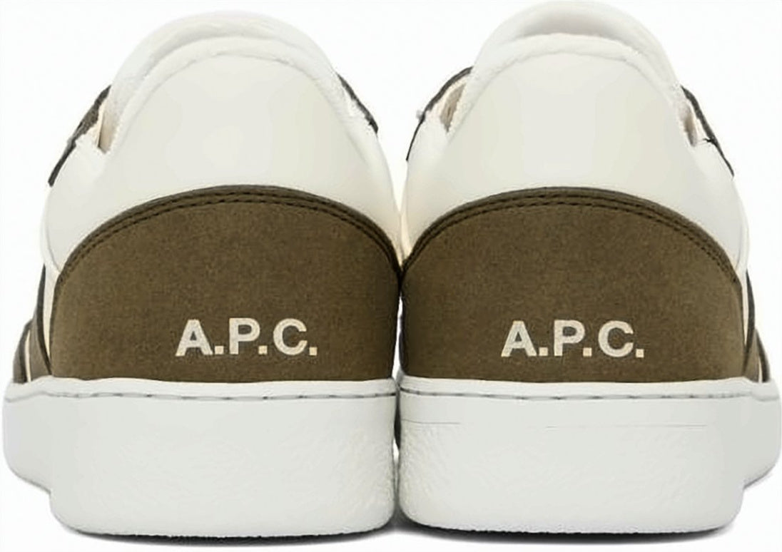 Two-Tone Leather and Suede Sneakers