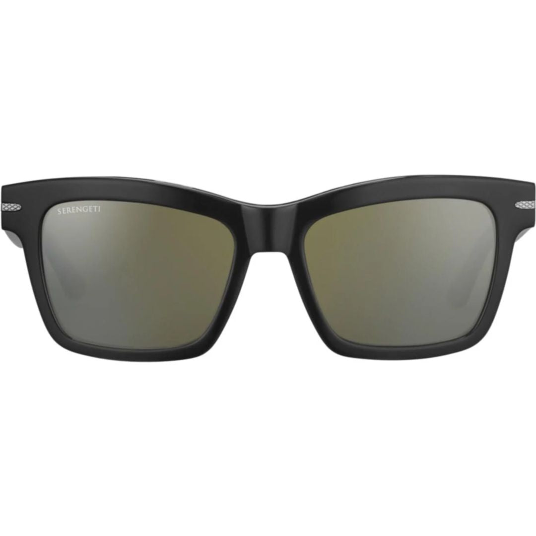 Winona Bold Rectangular Frame Sunglasses with Reflective Lenses