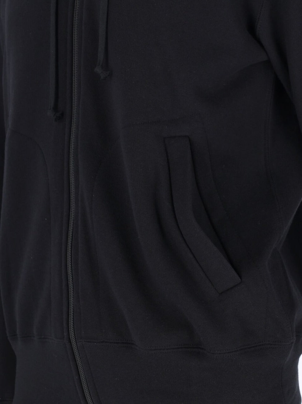 Logo Zip Hoodie – Black