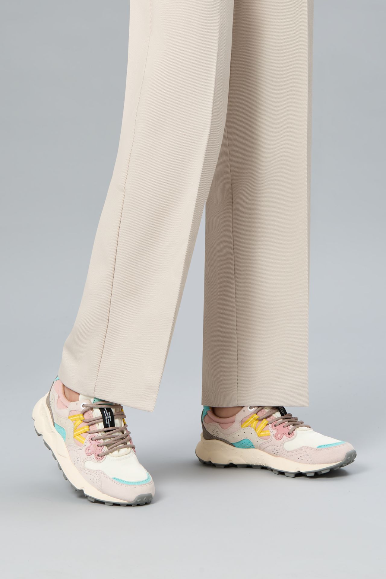 Layered Design Sneakers with Chunky Sole