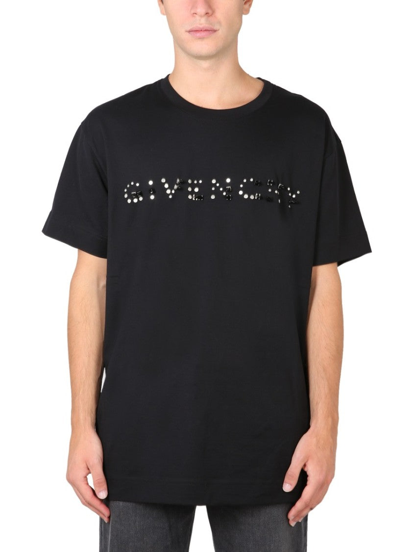 Black T-Shirt With Bold Logo