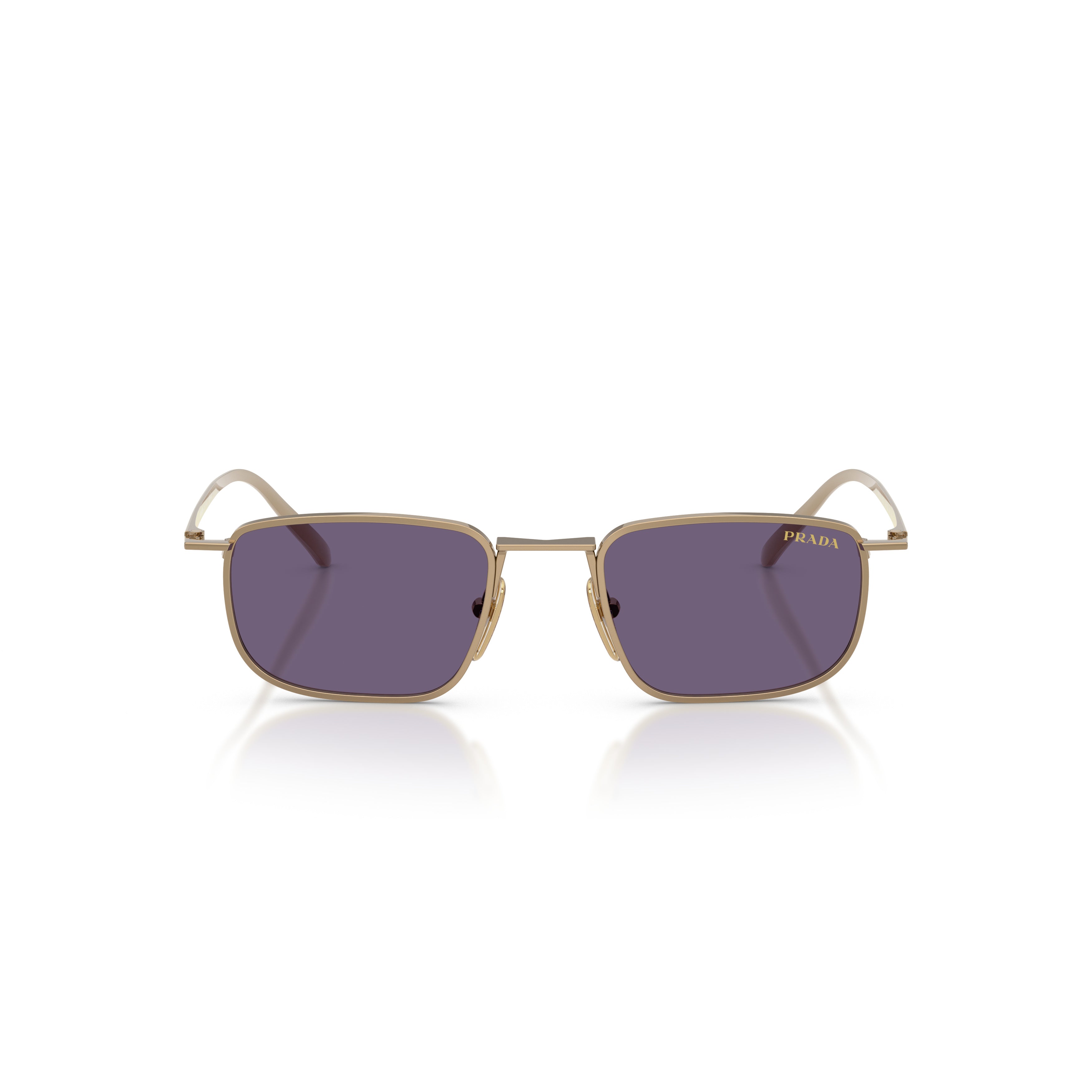0pr D52s Rectangular Metal Sunglasses
