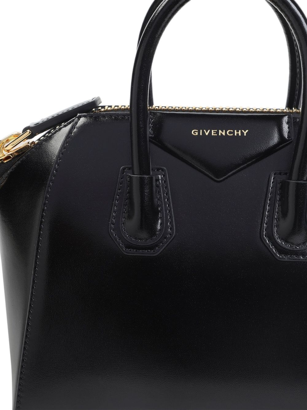 Structured Handbag in Glossy Silk