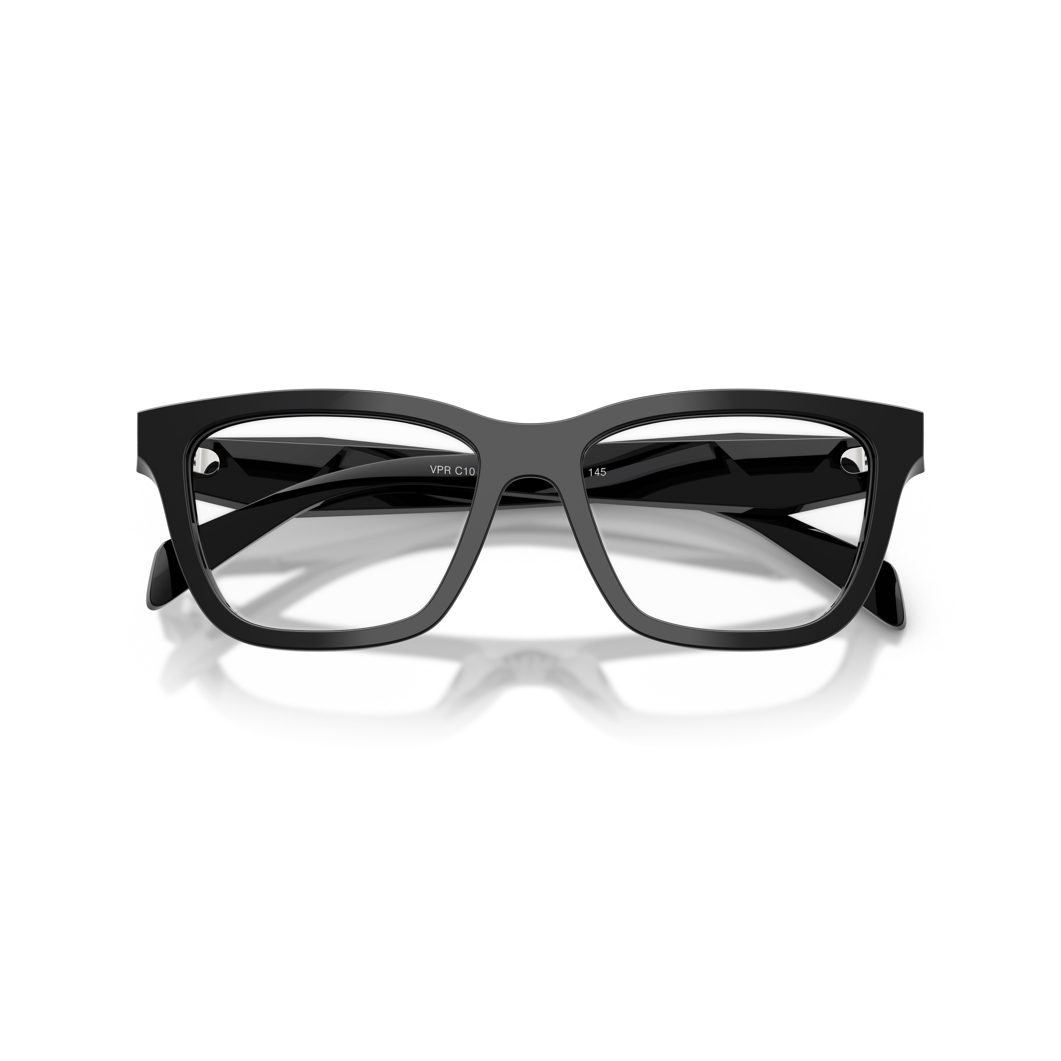 0pr C10v Square Frame Black Acetate Sunglasses