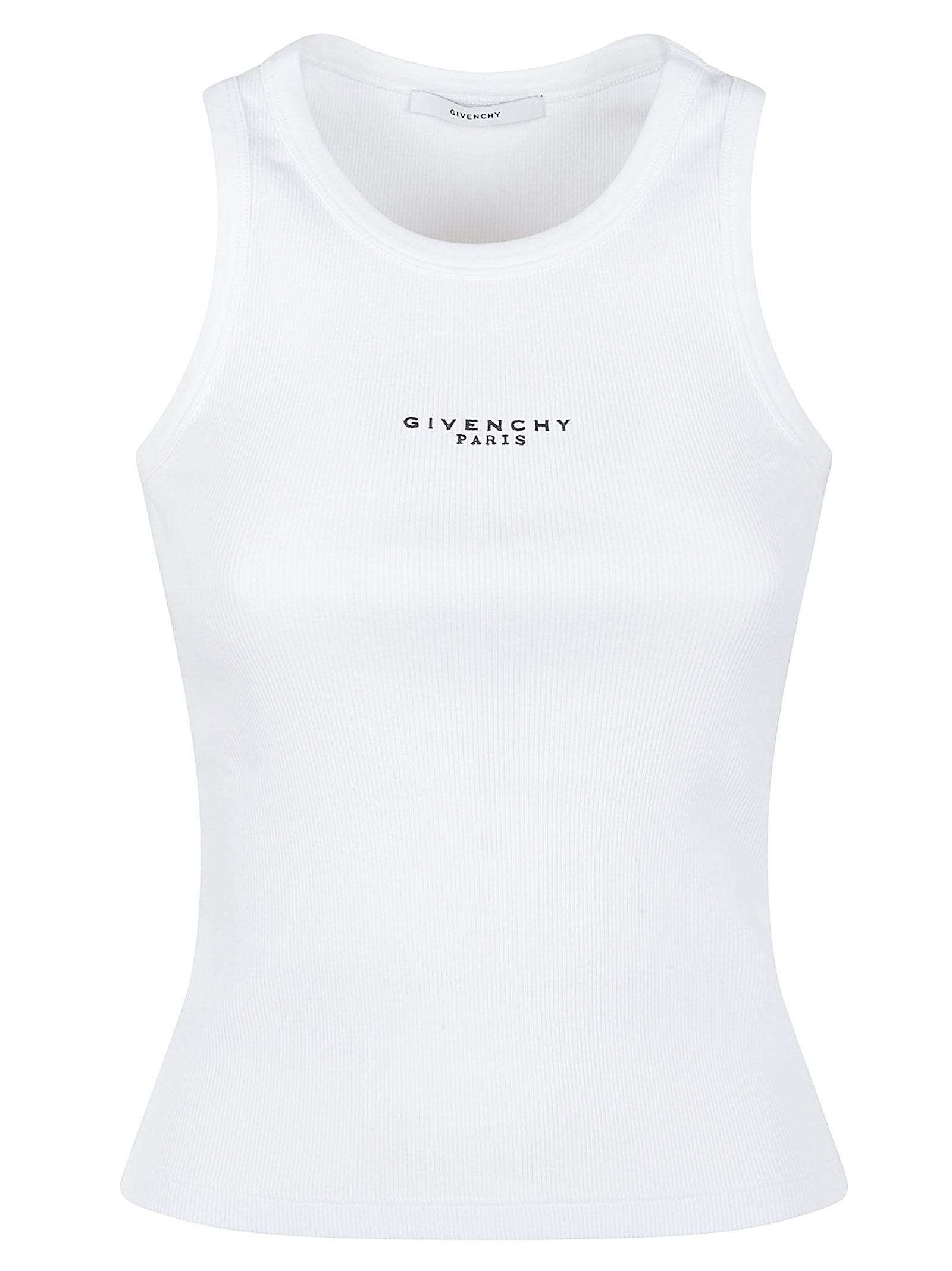 Ribbed Cotton Crew Neck Top
