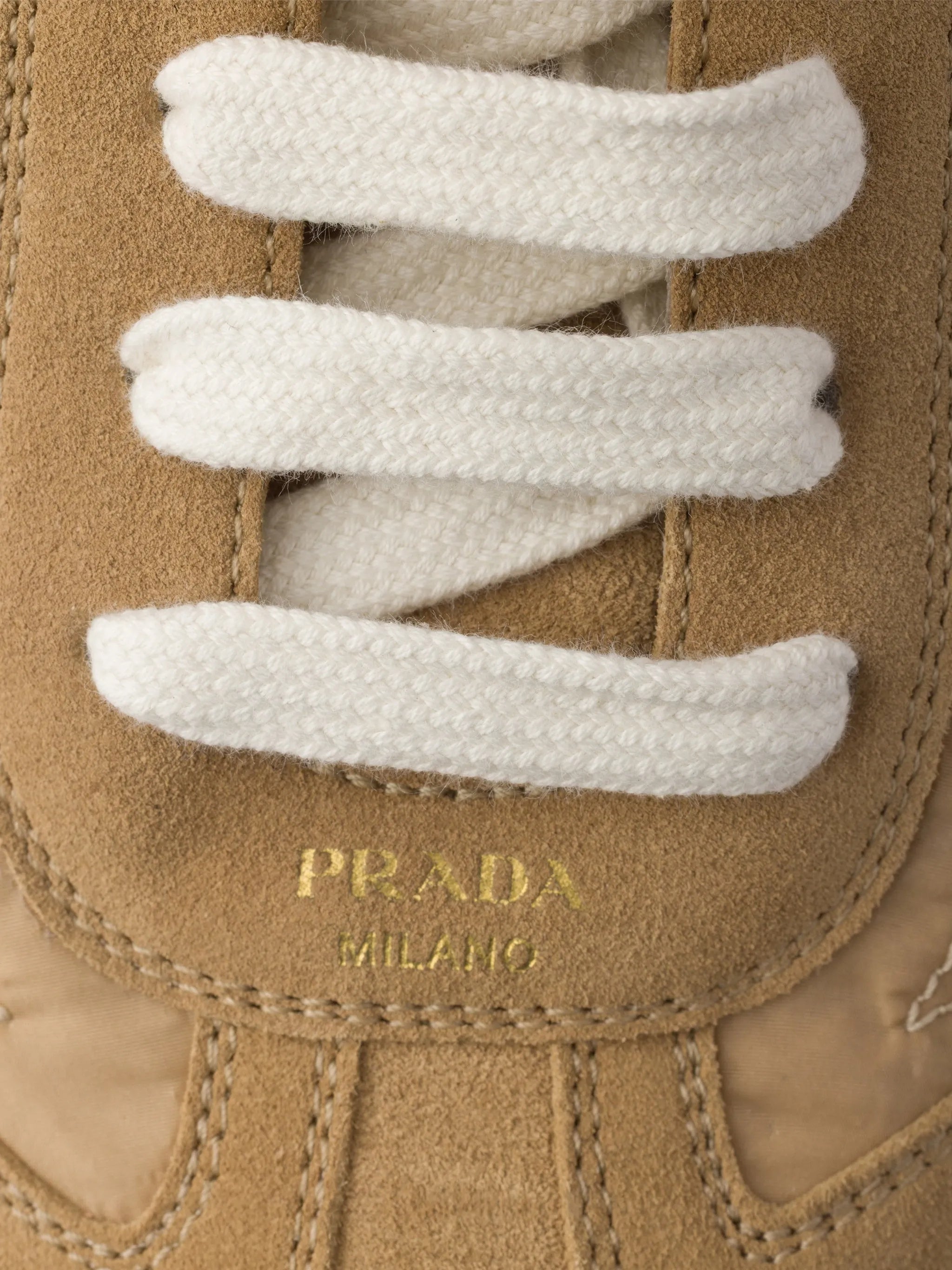 Beige Montecarlo Suede/Smooth Texture Sneakers