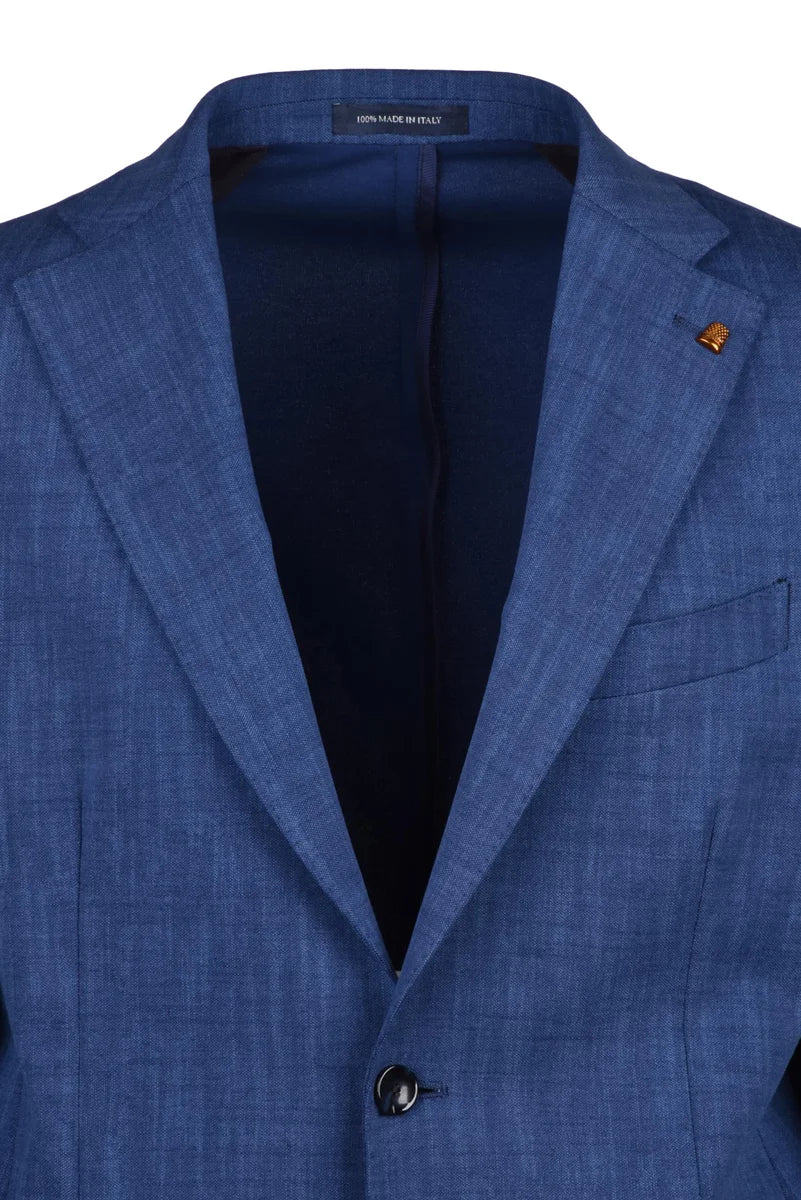 Unlined Tailored Jacket with Rounded Silhouette