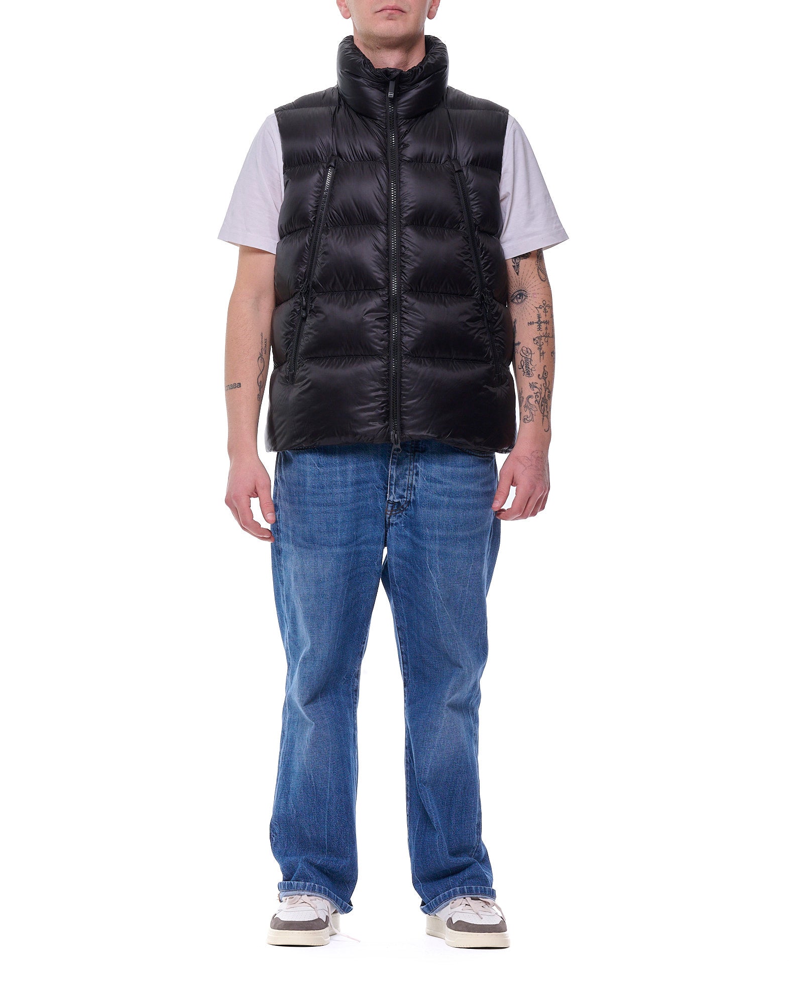 Matte Technical Nylon Puffer Vest