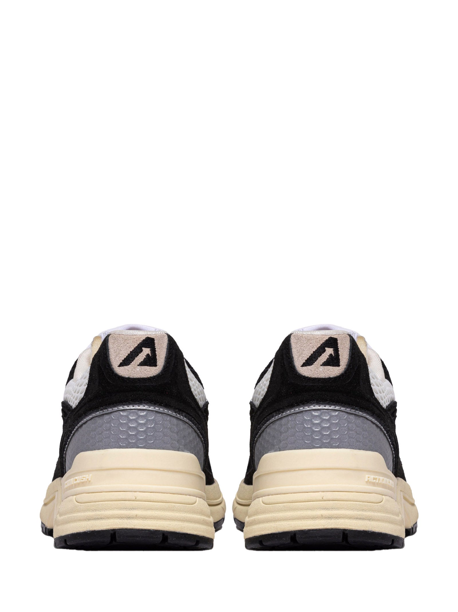 Black Suede and Mesh Sneakers