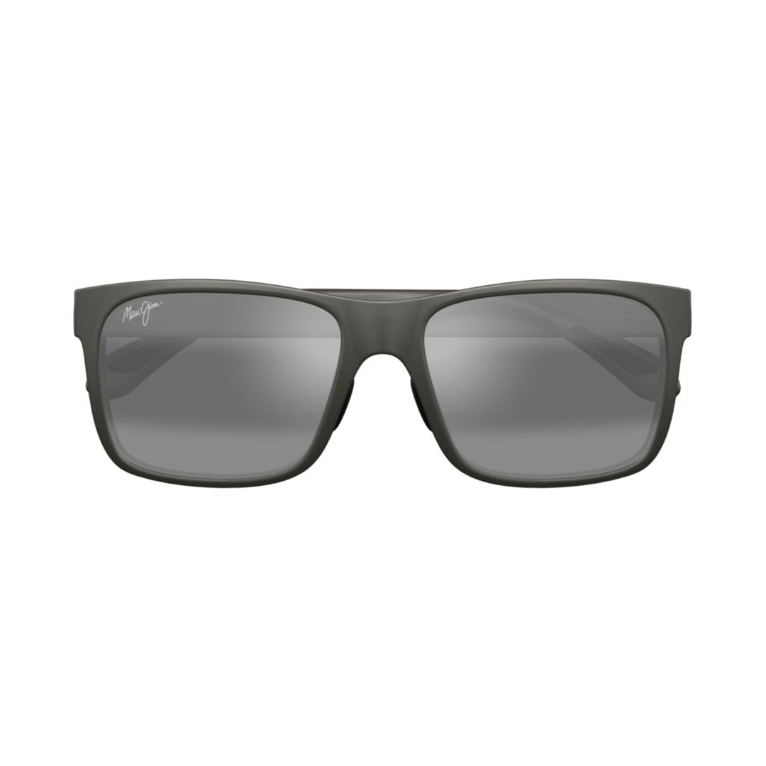 Red Sands Rectangular Frame Sunglasses with Matte Finish