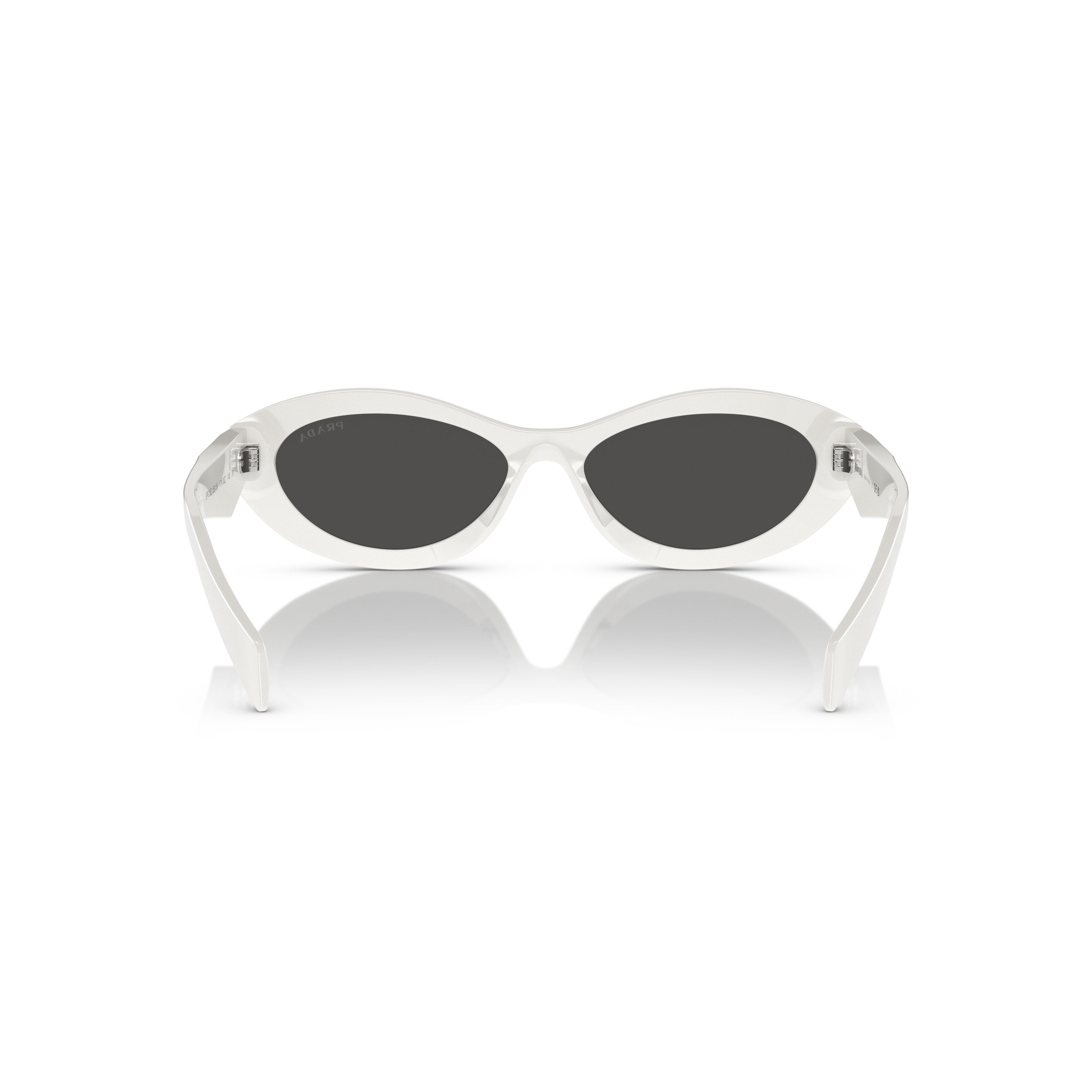 0pr 26zs Oval White Acetate Sunglasses