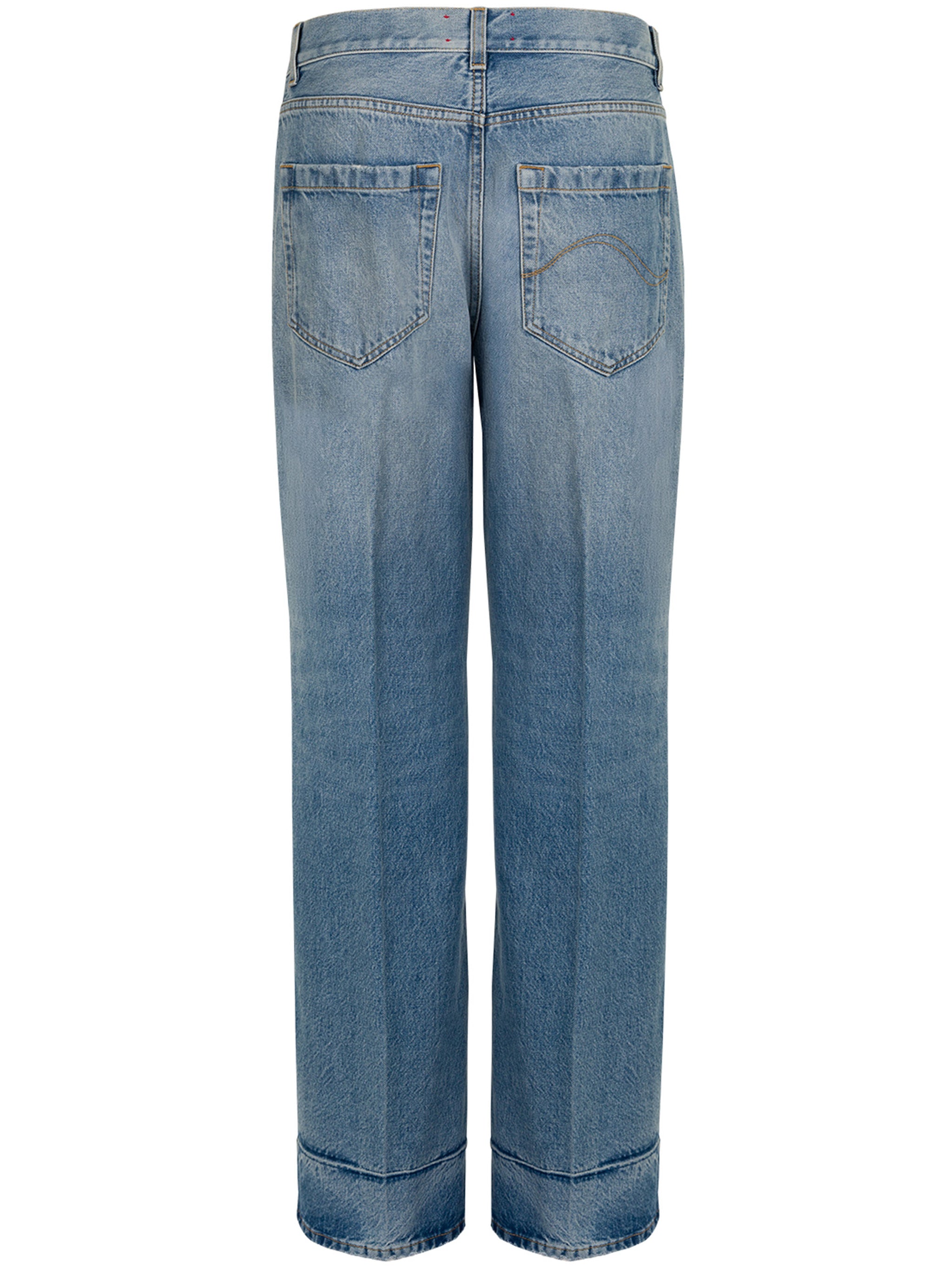 Light Blue Pantalone Smin Straight-Leg Jeans