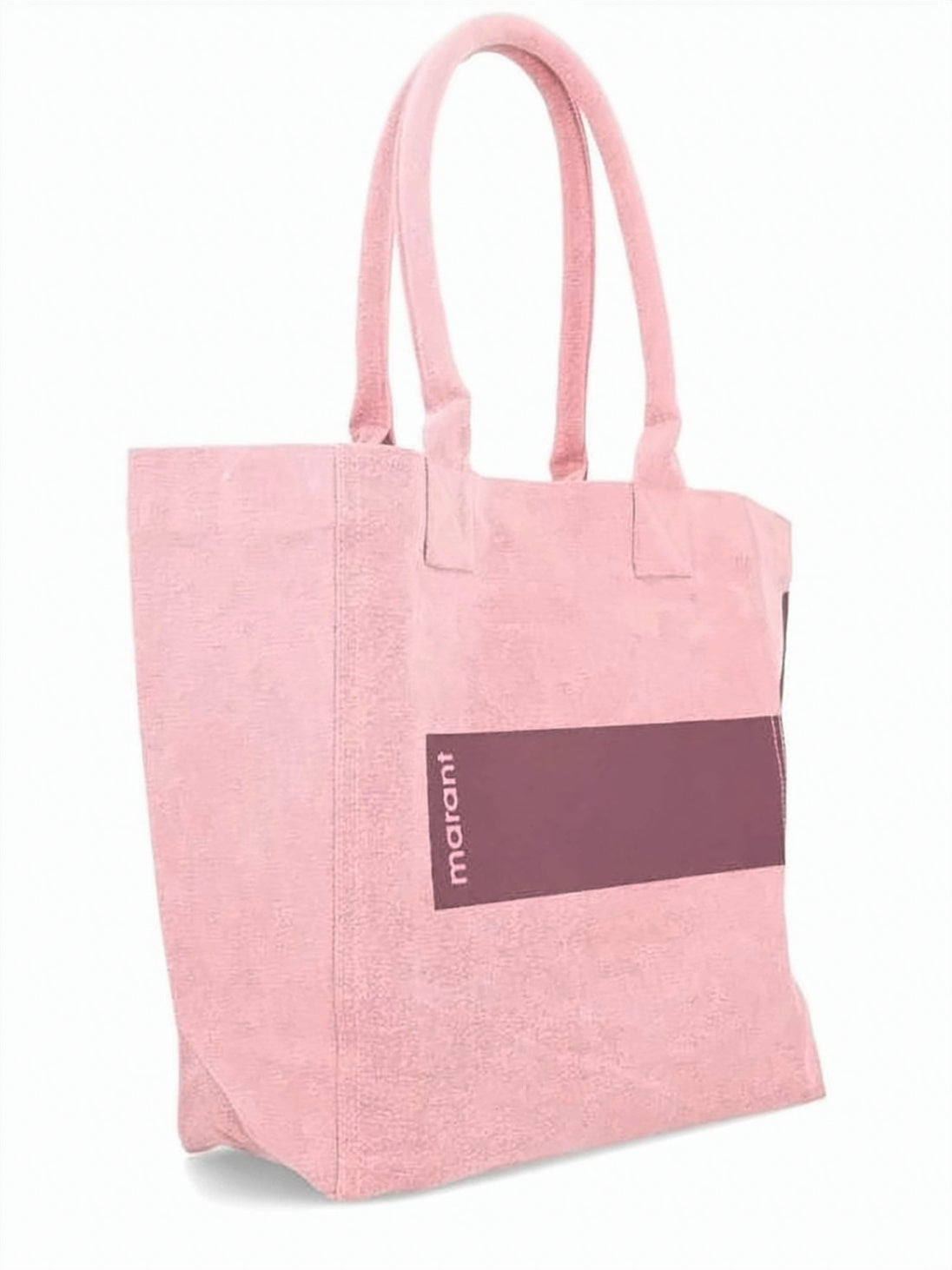 Light Pink Geometric Print Shoulder Bag