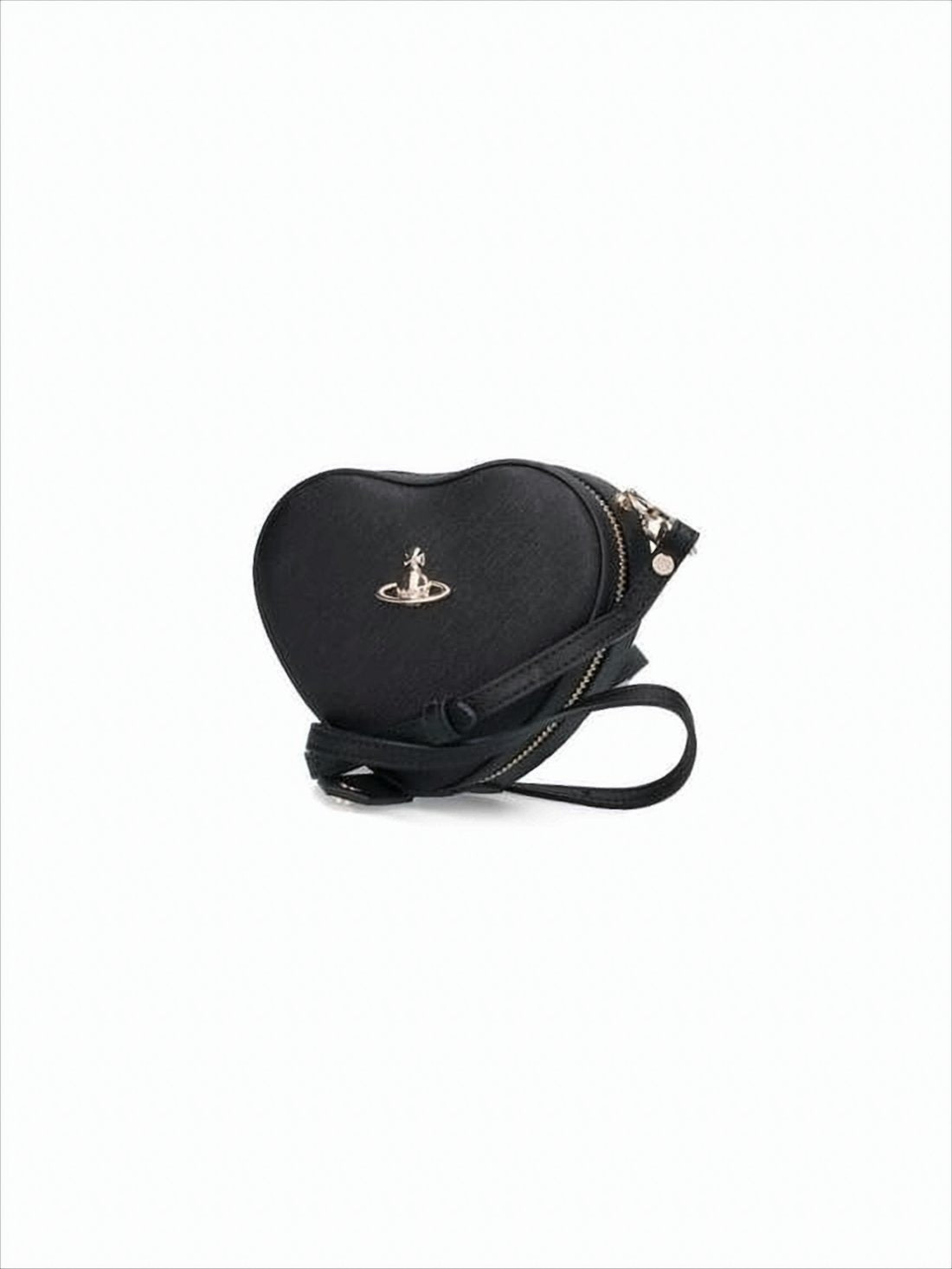 Heart-Shaped Textured Shoulder Bag