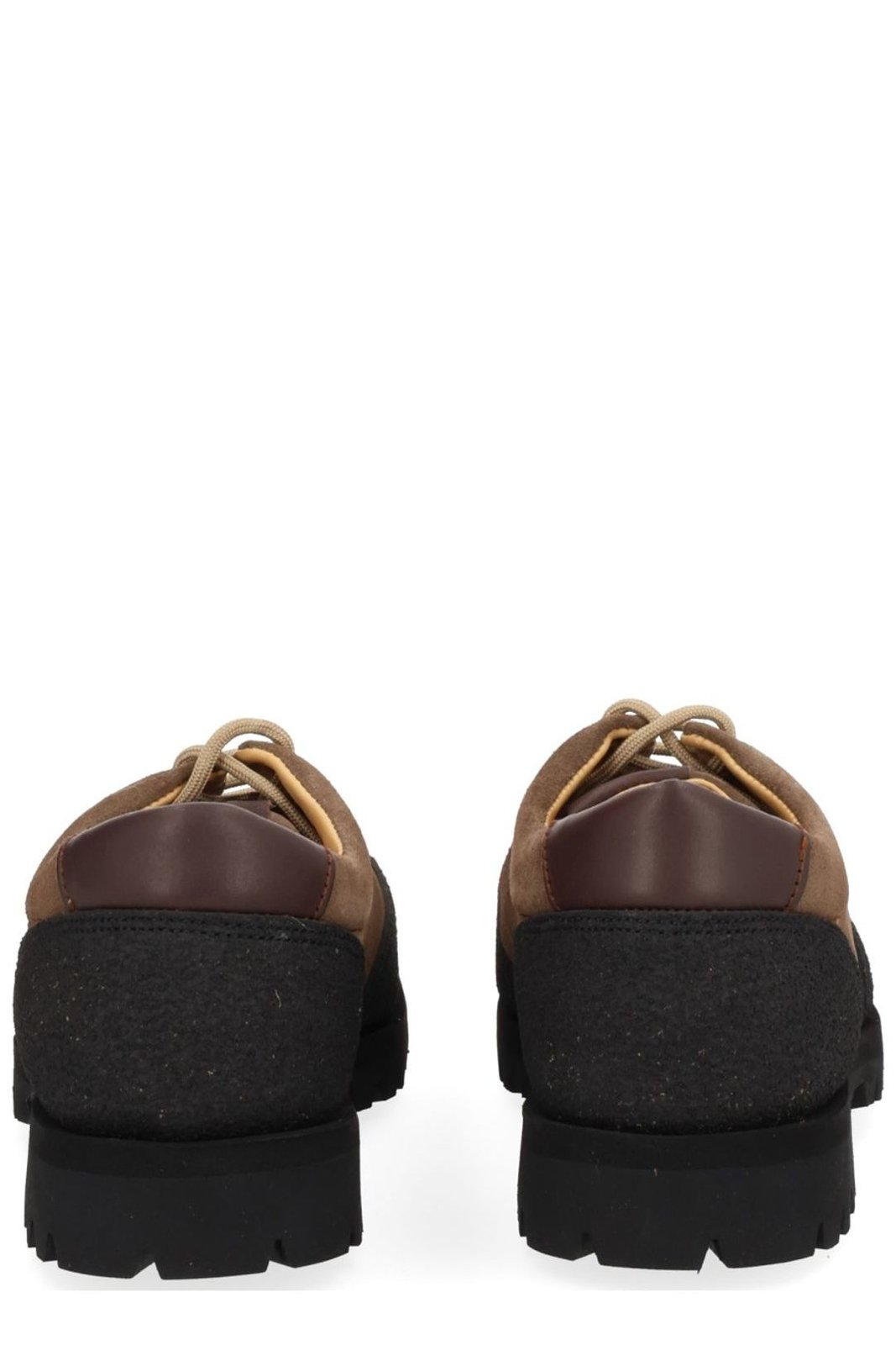 Suede Brown Loafers with Textured Accents