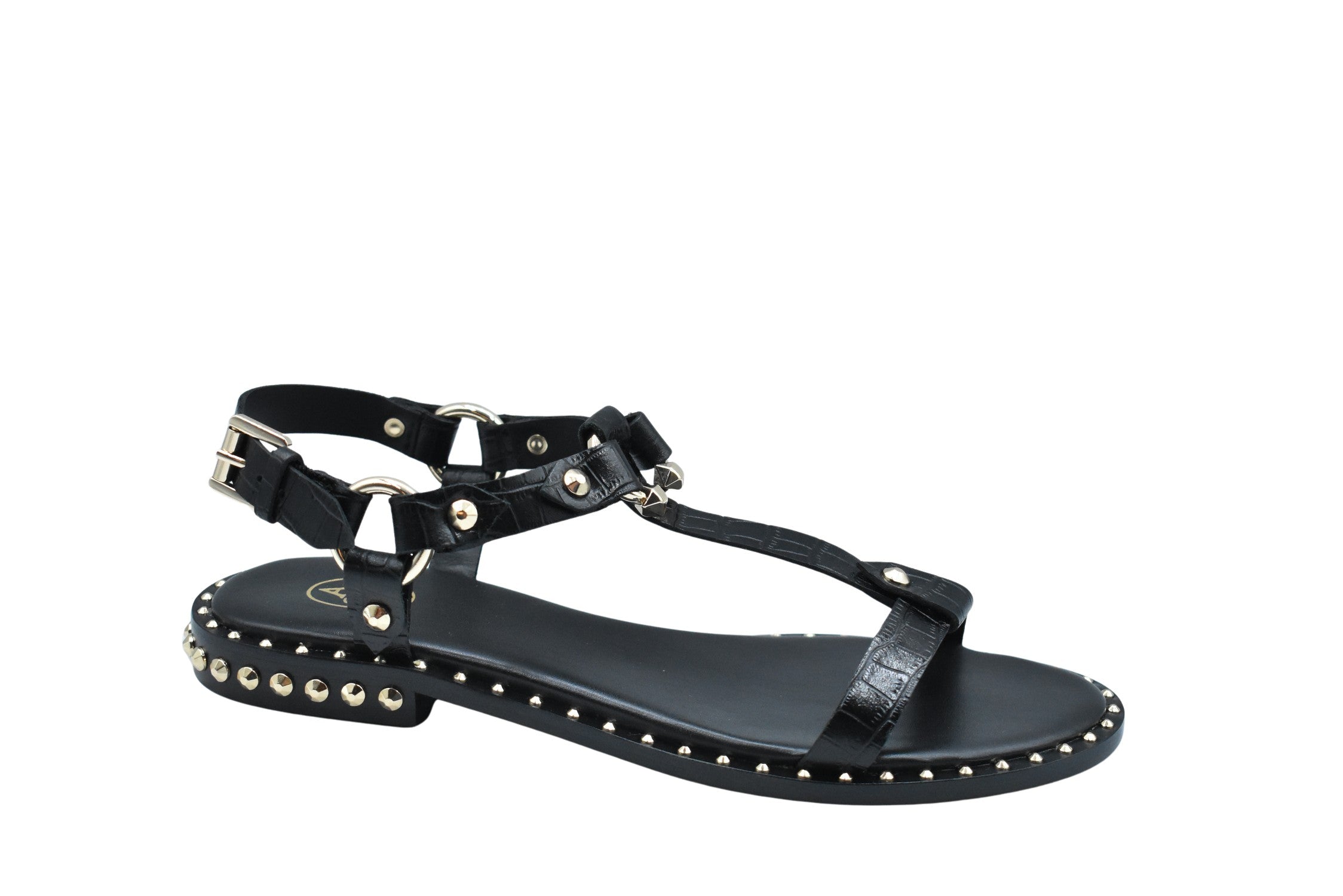Cocco Black Laced Flat Shoes