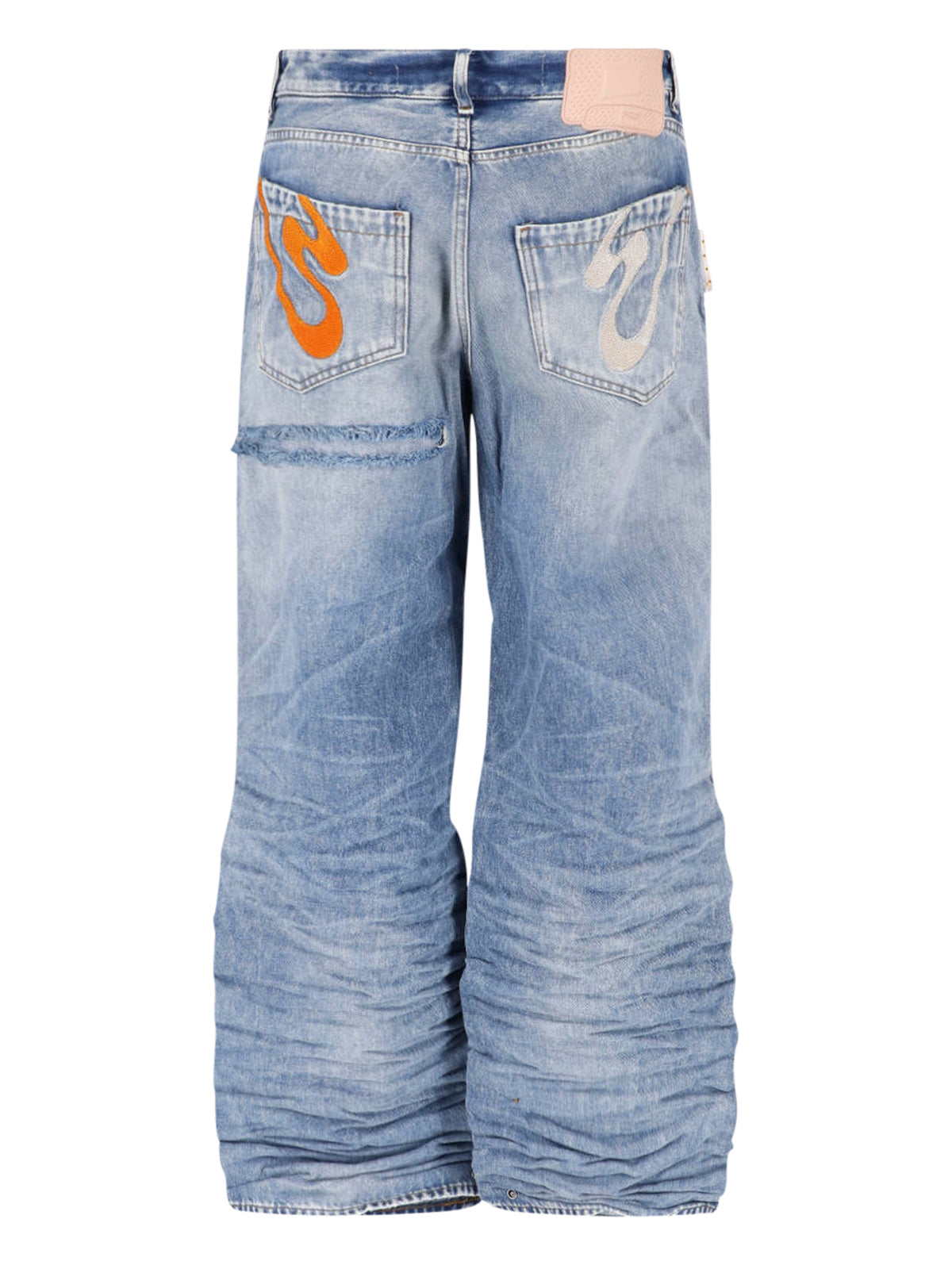 Blue Rich Kid Vintage Wide-Leg Jeans