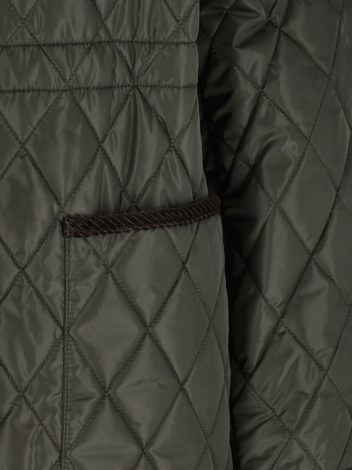 Quilted Green Burberry Car Coat