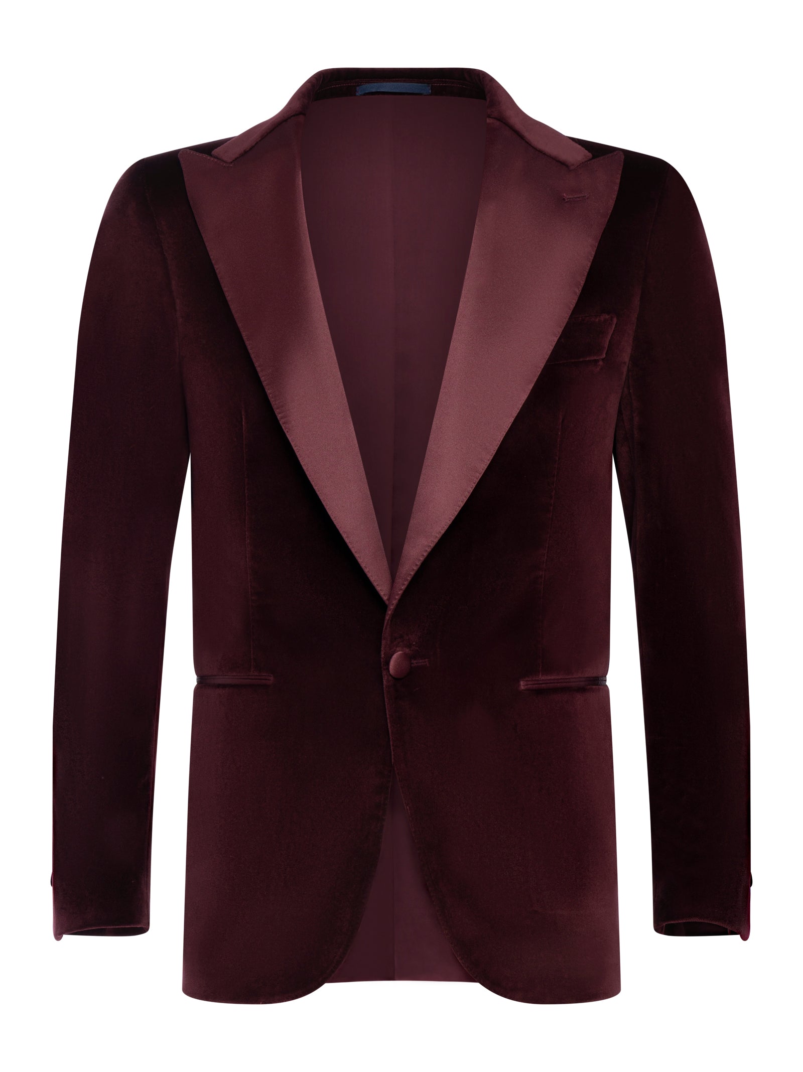 Single-Breasted Velvet Jacket
