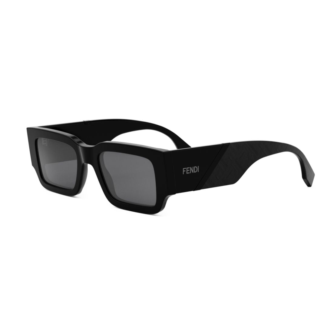 Fe40131i Bold Rectangular Acetate Sunglasses