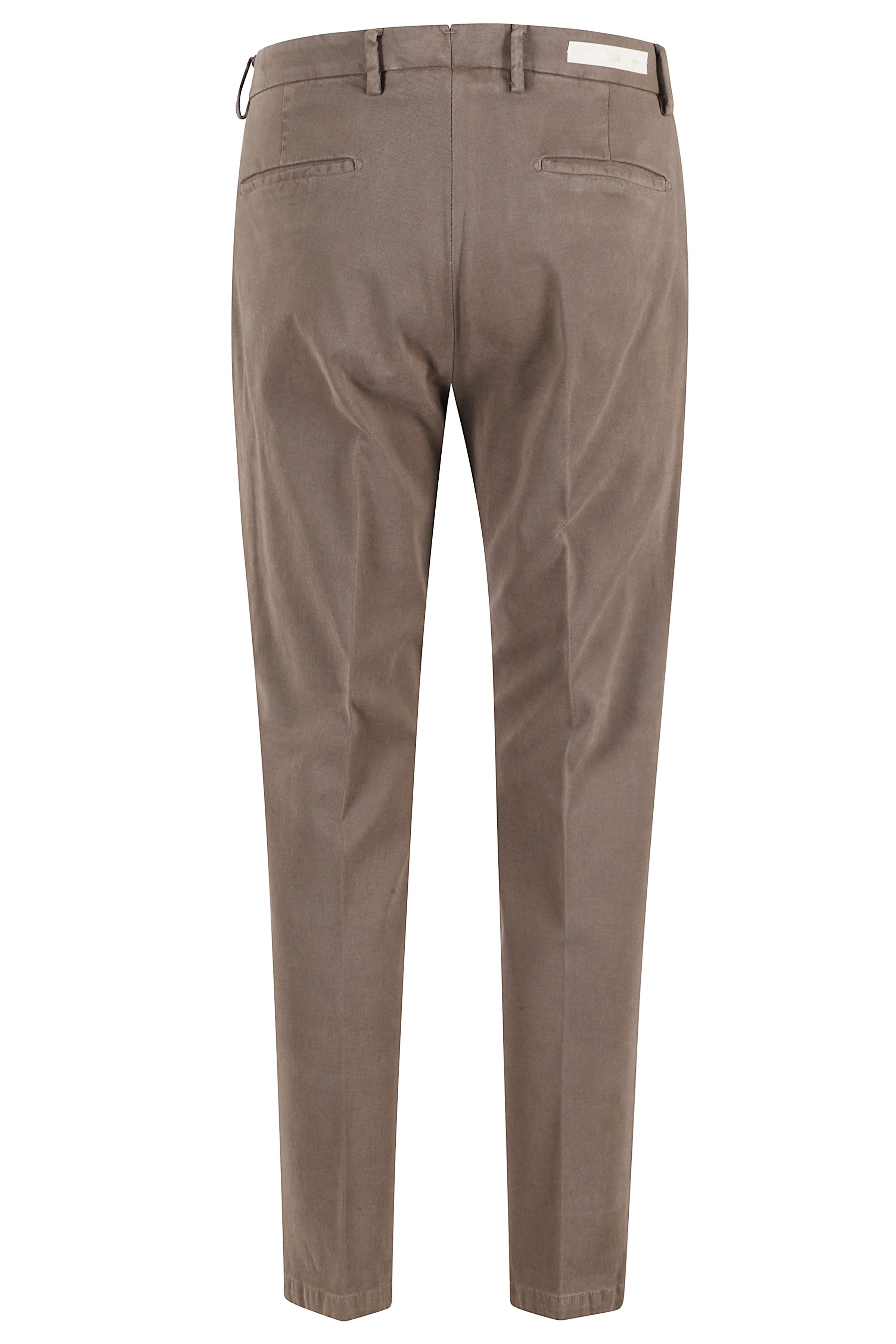 Pleated Biscuit Trousers In Overdyed Gabardine
