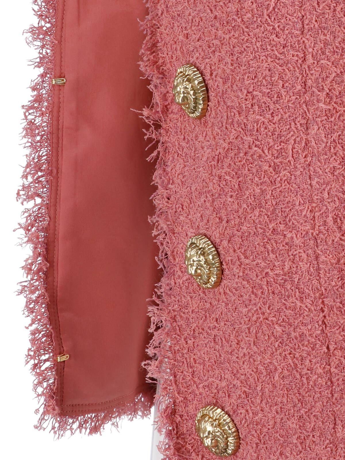 Pink Spencer Cropped Tweed Jewel Jacket